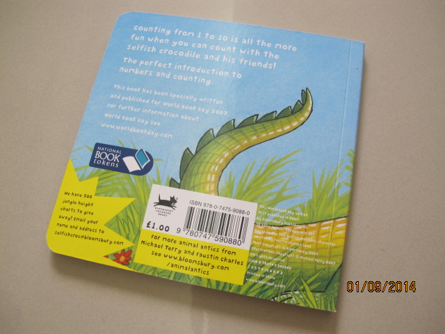 Cฺounting Board Book : The Selfish Crocodile บอร์ดบุ๊ค สอนการนับ จรเข้ผู้เห็นแก่ตัว