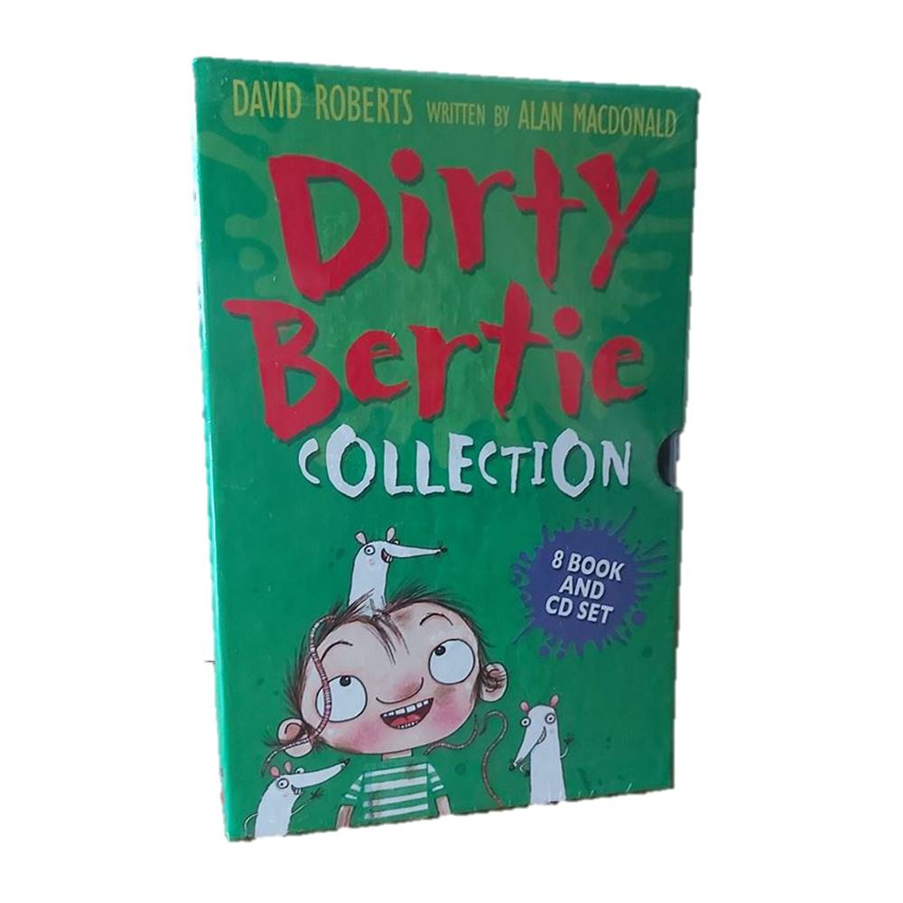 David Roberts & Alan Macdonald : David Roberts & Alan Macdonald : Dirty Bertie Book and CD Collection in a Slipcase Box เซตหนังสือแนวขำขัน เดอร์ตี้เบอร์ตี้ หนังสือพร้อมซีดี 8 เล่ม พร้อมกล่อง