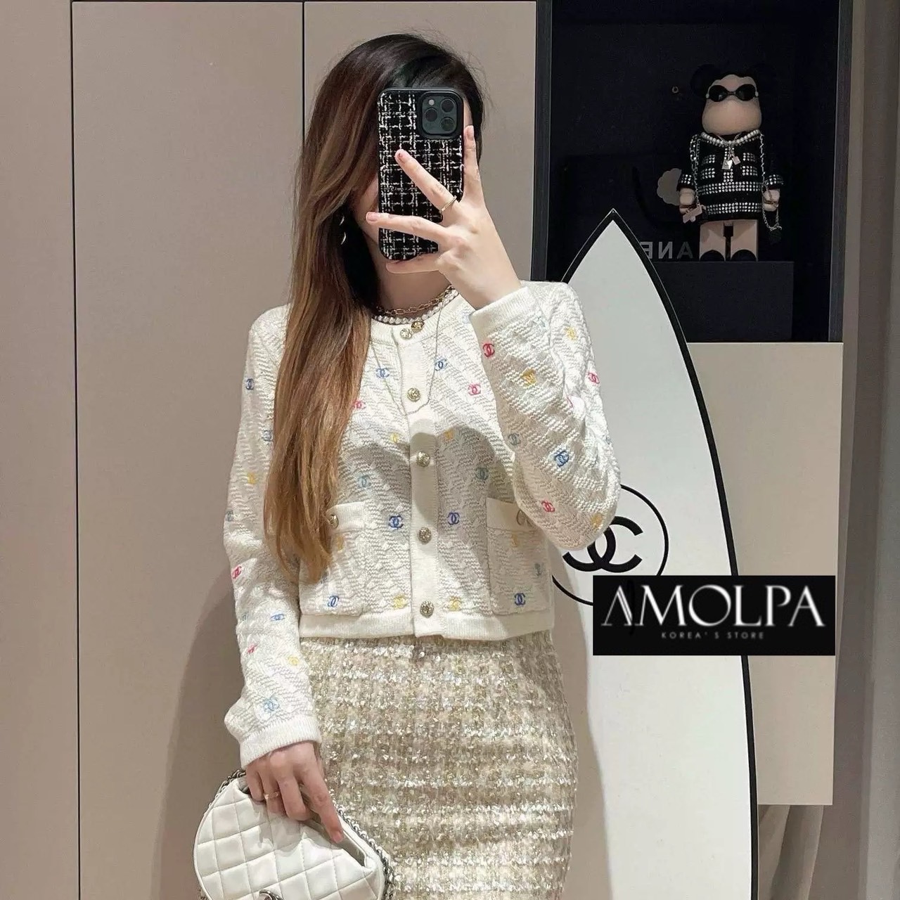 CARDIGANS CHANEL KNIT งาน 1 : 1 งานสวยยยยยสุดดด ปังงง เนื้อผ้าดีม๊าก ผ้าใส่สบายมากก : สินค้าคุณภาพ (พร้อมส่ง)