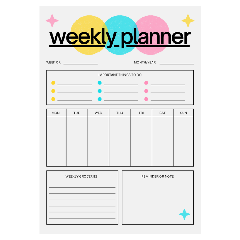 Planner ติดผนัง ติดตู้เย็น ขนาด A4 เคลือบแข็ง PVC