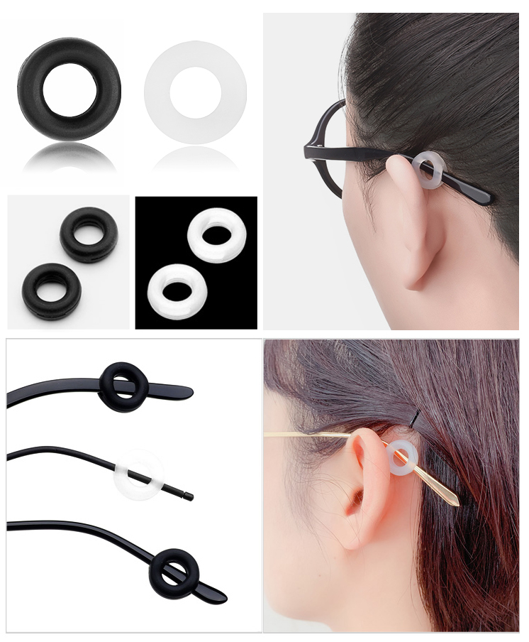 MOKHA - Silicone Donut เกี่ยวขาแว่น ซิลิโคนเกี่ยวหู แบบกลม กันแว่นลื่น แว่นหลวม แว่นตก (1คู่)