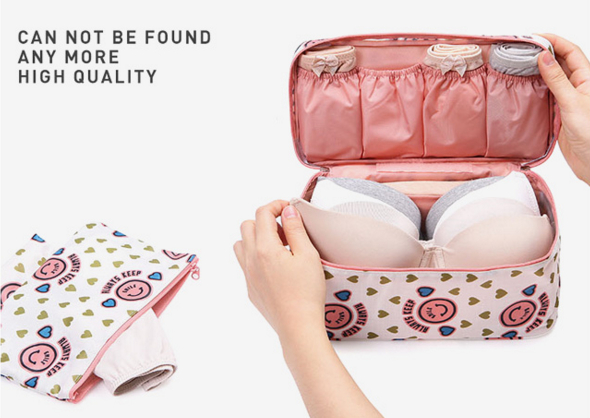 DINIWELL กระเป๋าใส่ชุดชั้นใน กางเกงใน รุ่นพิเศษ เหมาะทั้งหญิง และชาย ช่องเยอะ ผลิตจากโพลีเอสเตอร์คุณภาพสูง กันน้ำ