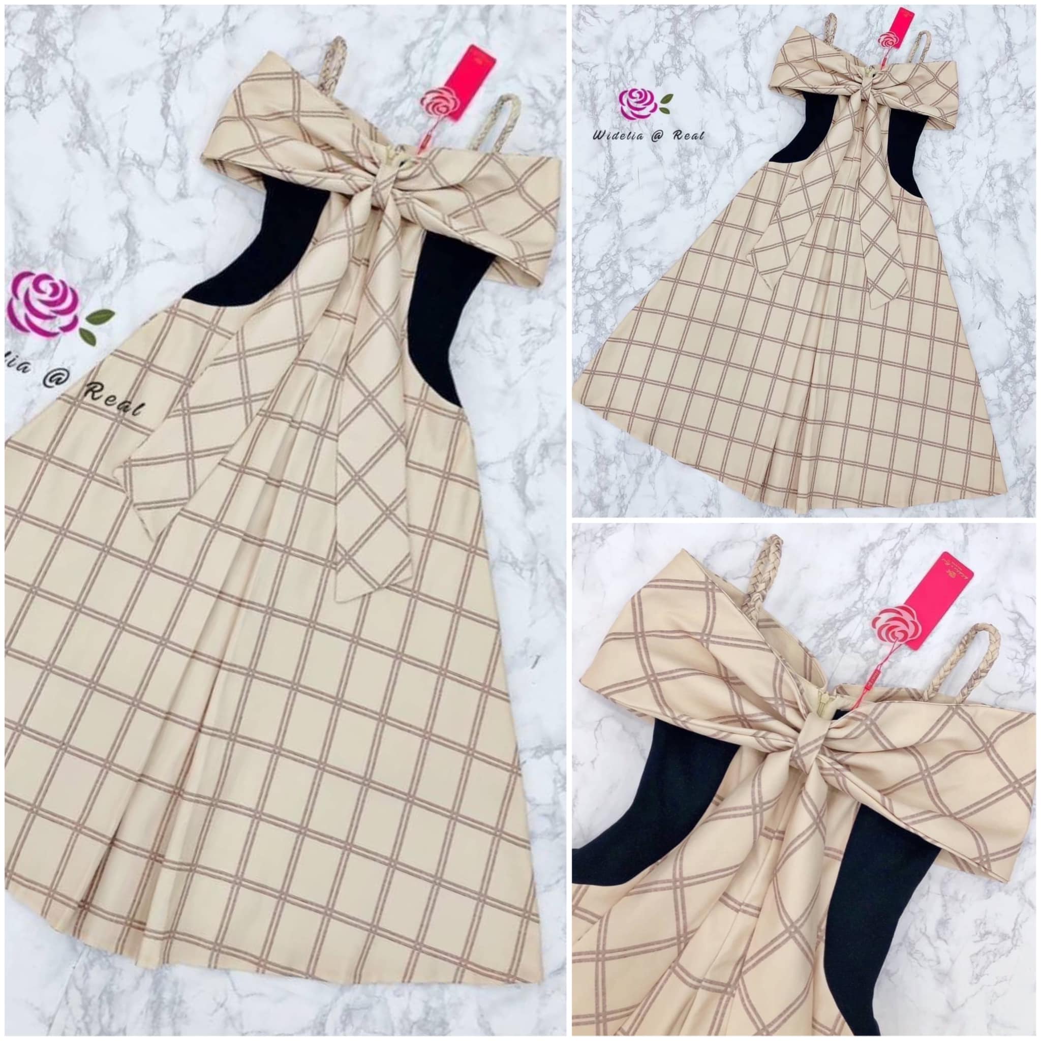 แม็กซี่เดรสตัวยาว แสนสวย กรี๊ดมากแม่สำหรับรุ่นนี้ เนื้อผ้าลาย ตารางมาในโทนสีที่ผู้ดีมากค่ะ 👍🏻 สินค้าคุณภาพ (พร้อมส่ง)