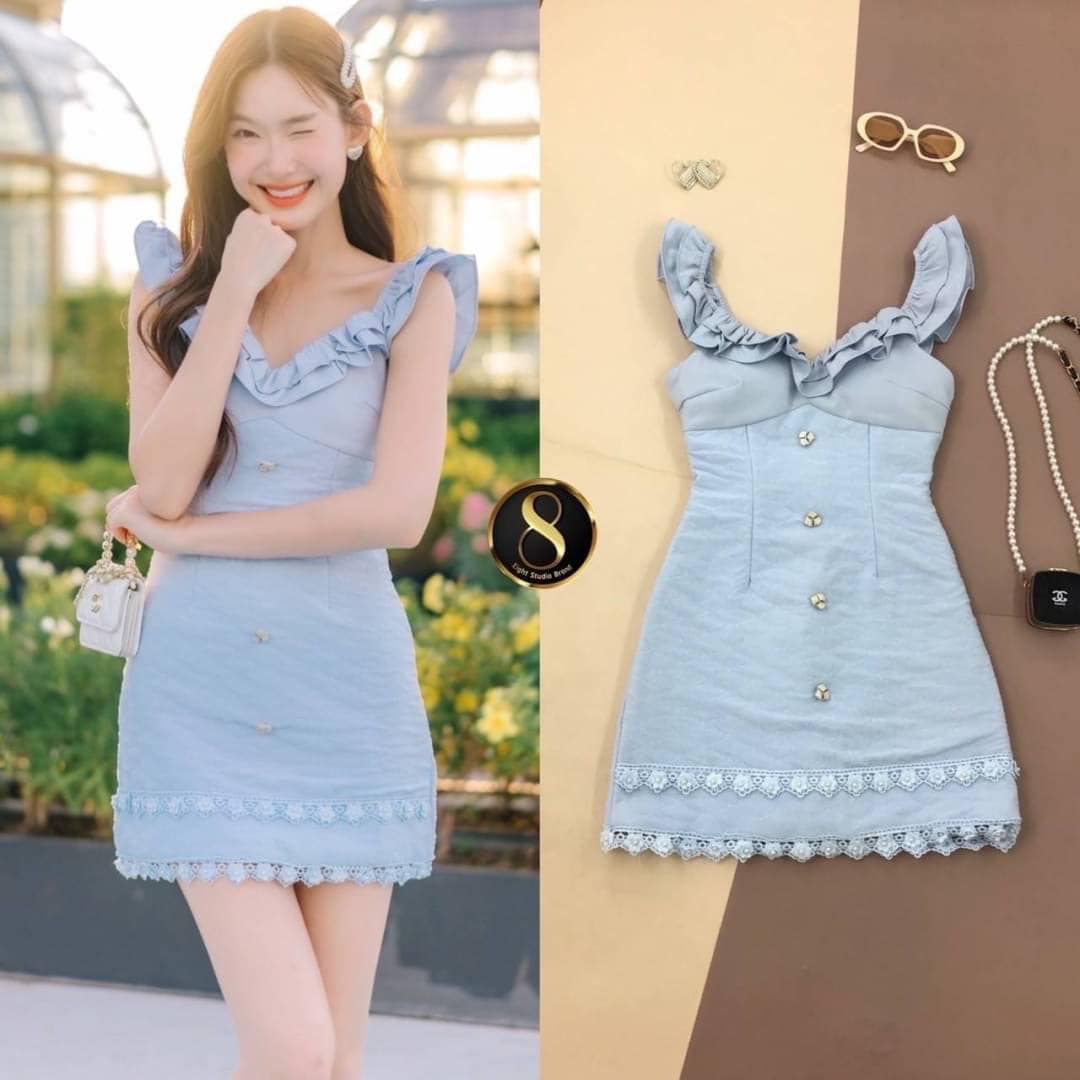 เดรสสั้น แบบเก๋ไก๋ ทรงสวย ใส่สบาย งานคุณภาพ สินค้าคุณภาพ (พร้อมส่ง)