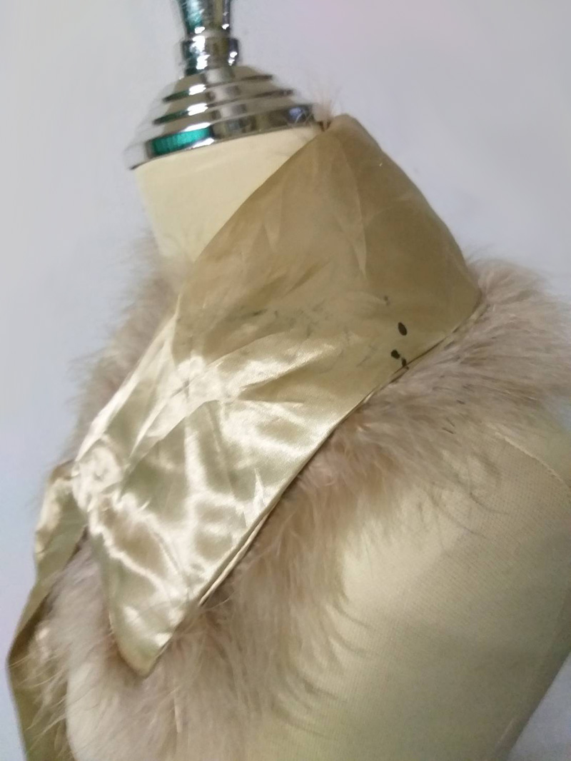 เฟอร์ขนนกแท้ แต่งปกโค้ท ผ้าพันคอ