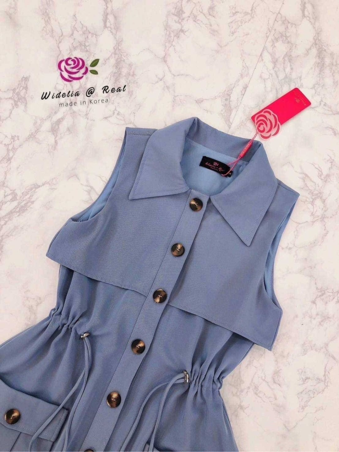 เดรสแขนกุดยาวตัวสวยทรงเก๋ ใส่สบาย สินค้าคุณภาพ (พร้อมส่ง)