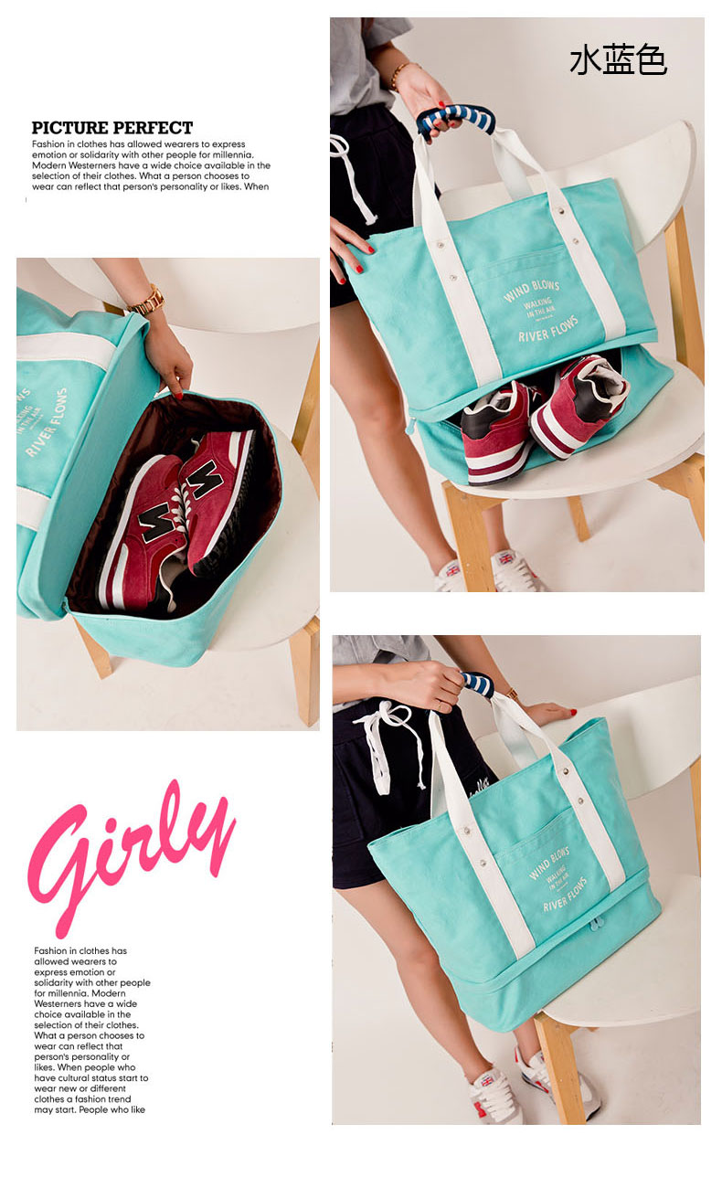 กระเป๋าสะพายผ้าแคสวาส เสียบกระเป๋าเดินทางได้ มีช่องใส่สองชั้นบน-ล่าง กระเป๋าเล็กแยก เหมาะมากสำหรับเดินทาง ท่องเที่ยว มี 7 สีให้เลือก