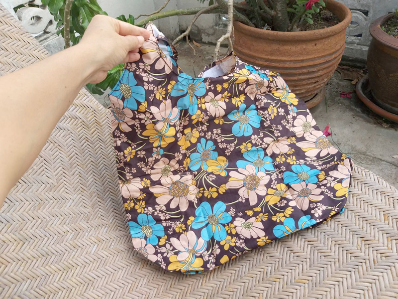 กระเป๋า ถุงช้อปปิ้ง ผ้าไนล่อนกันน้ำเนื้อหนาใบใหญ่