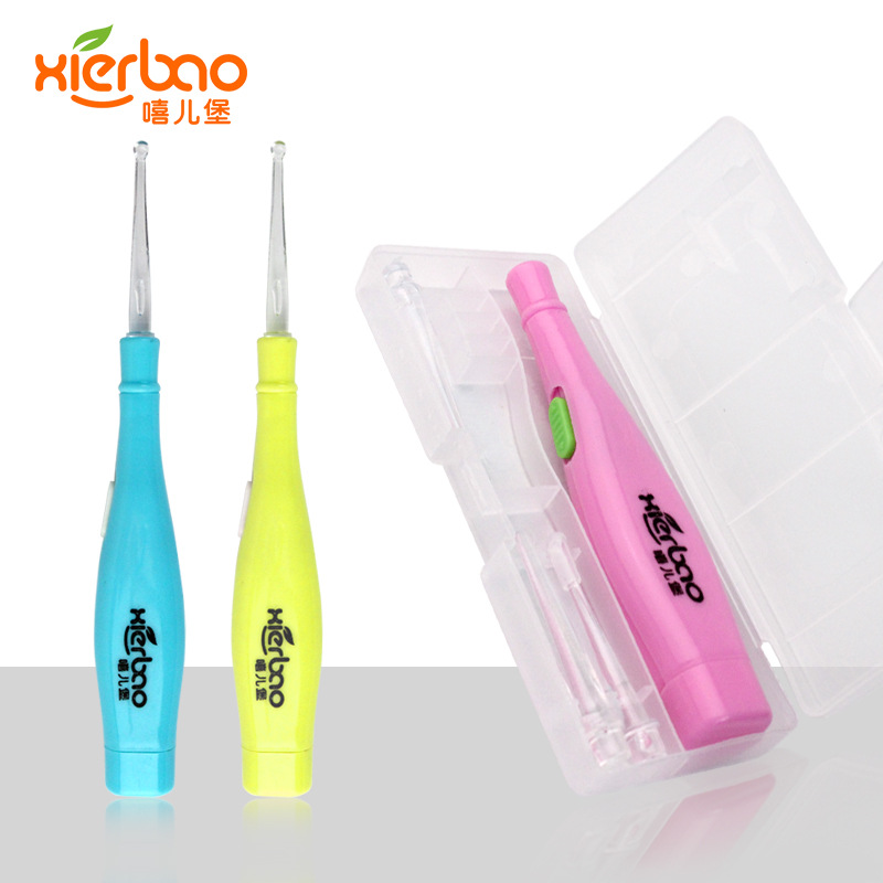 ที่แคะหูเด็ก-ผู้ใหญ่ มีไฟส่อง เปลี่ยนหัวได้ พร้อมกล่องเก็บอย่างดี แถมถ่านในตัว