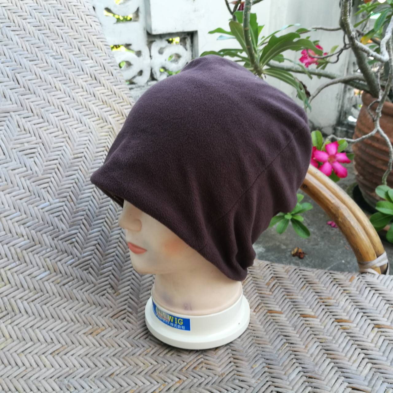 หมวกผ้าฟลีซเนื้อนุ่ม ใส่ได้ 2 ด้าน อุ่นมาก