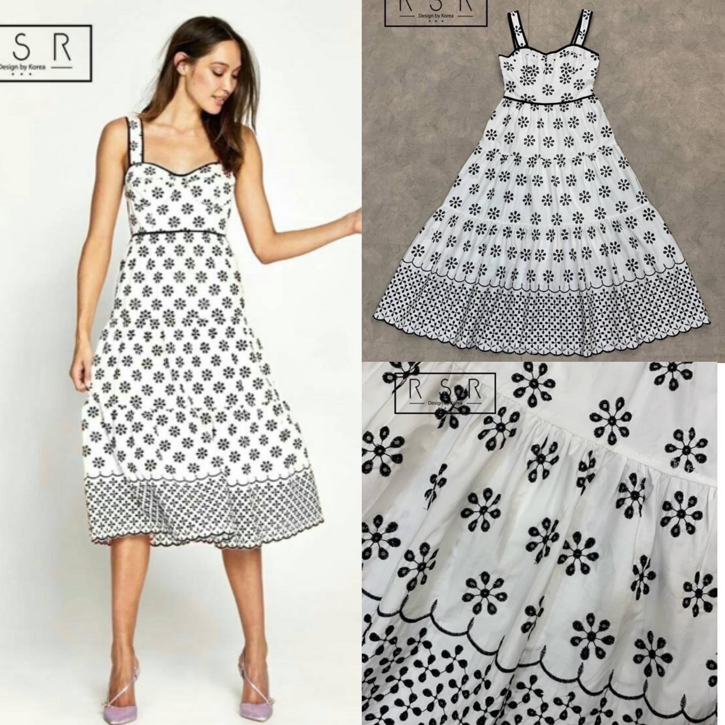 เดรสสายเดี่ยวตัวยาวสวยเก๋ ด้วยการปักแต่ง ลายดอกไม้สวยมีดีเทลแปลกตา ทั้งตัวชุด ทรงเดรสทรงเอบาน ปล่อยพริ้วสวย ดูดีมาก บอกเลยแนะนำเลยจ้า งานดี งานเป๊ะ พร้อมส่ง