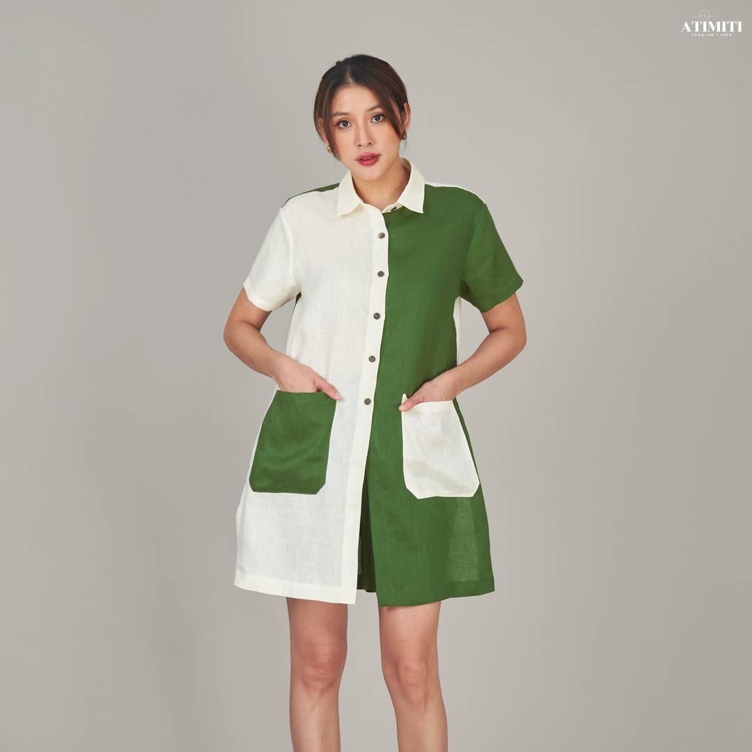 Set เสื้อ+กางเกง ลินินแท้ 100%ใส่สบาย : สินค้าคุณภาพ (พร้อมส่ง)