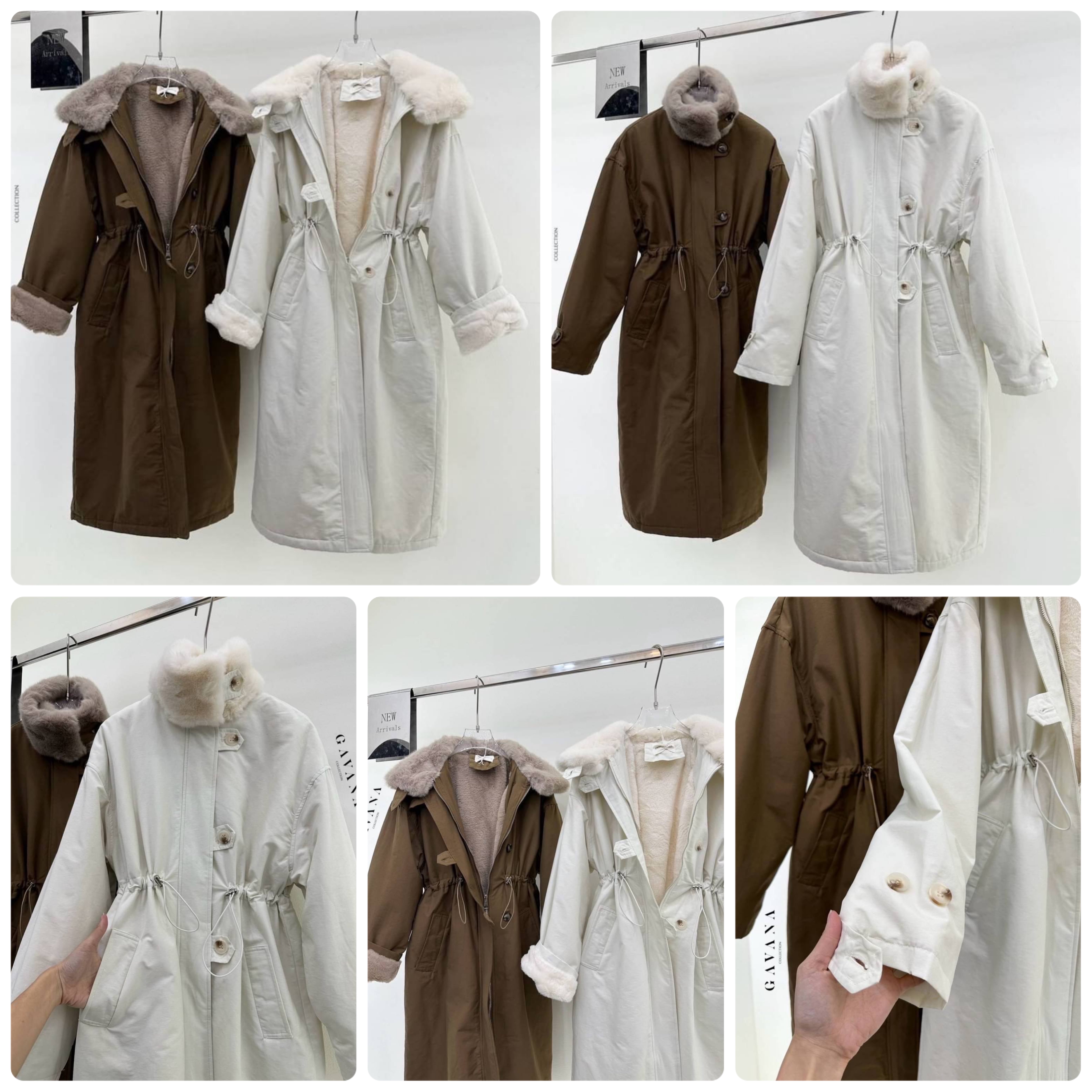 เสื้อโค้ทตัวยาวบุขนกันหนาวด้านใน ช่วงเอวรูดจั้มเข้ารูปได้ มีกระเป๋าล้วงข้าง ใส่คลุม กันหนาวเลขตัวเดียวสบายๆเลยค่า เนื้อผ้าดีมาก : สินค้าคุณภาพ (พร้อมส่ง)