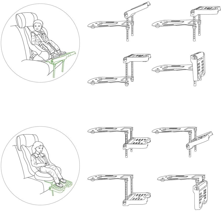 ที่วางเท้า carseat ที่วางเท้าคาร์ซีท ที่วางเท้าเสริม ที่พักขาคาร์ซีท - Knee Protection Carseat Footrest