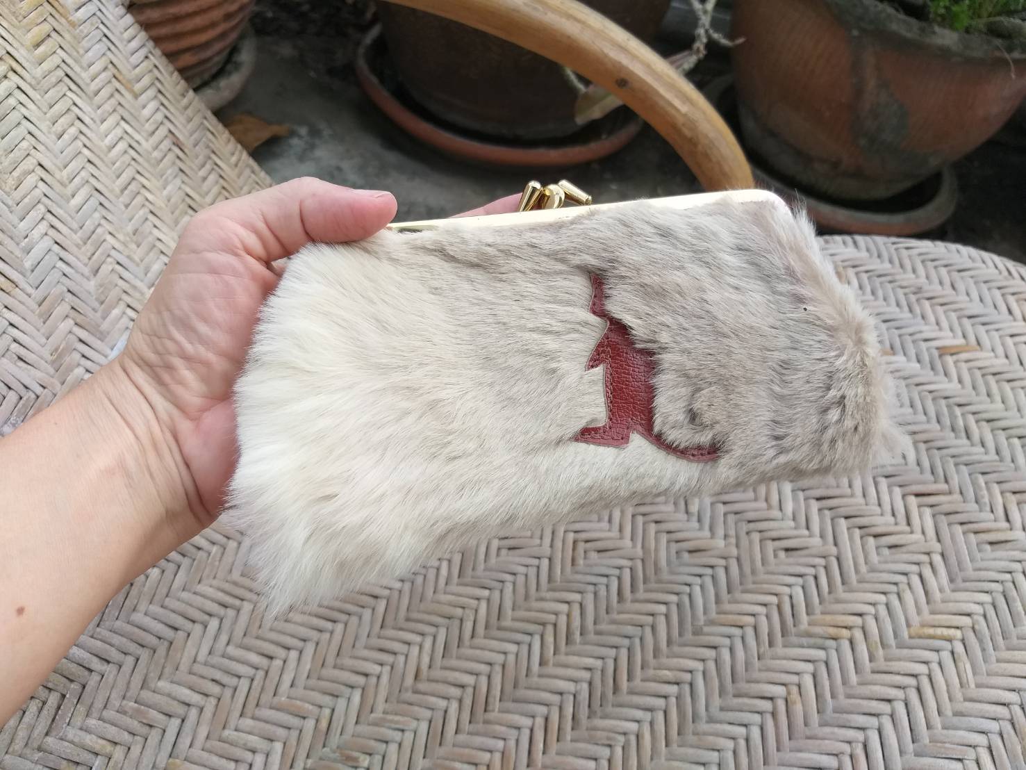 กระเป๋าสตางค์ ขนจิงโจ้แท้ ขนนุ่มมาก สวยมาก