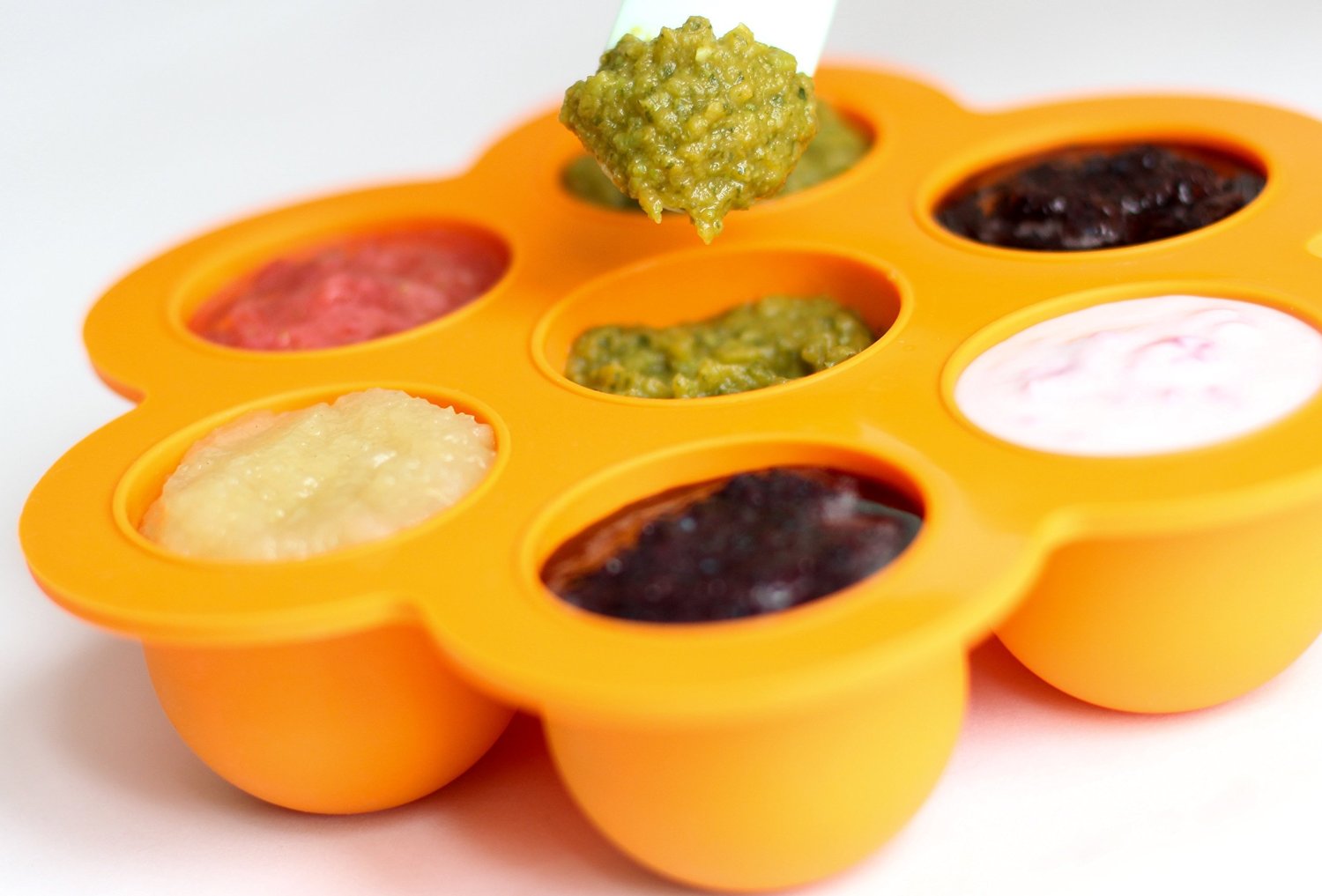 ถาดซิลิโคนเด็ก ชุดถาดซิลิโคนฟรีซเก็บอาหารเด็กอ่อน มีฝาปิด NanaBaby Food Storage Silicone Container