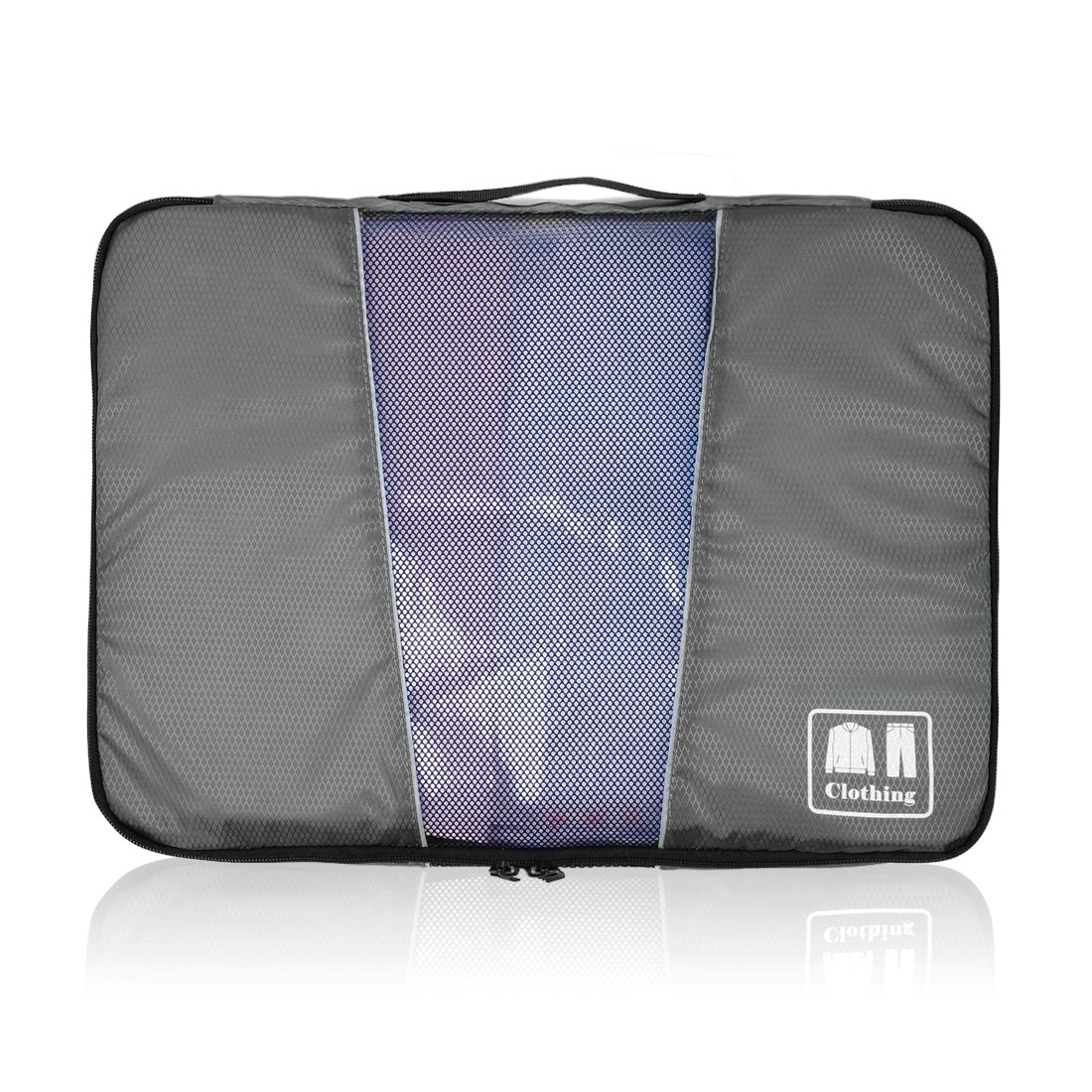 Bagsmart กระเป๋าจัดระเบียบเดินทาง 4 ใบ กันน้ำ พกพาสะดวก ใส่เสื้อผ้า, อุปกรณ์ไอที, อุปกรณ์น้ำ และรองเท้า (Grey)