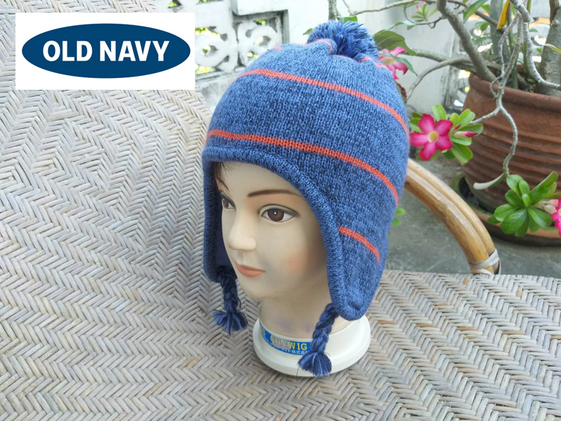 หมวกเด็กโต OLD NAVY ไหมพรมบุผ้าฟลีซ