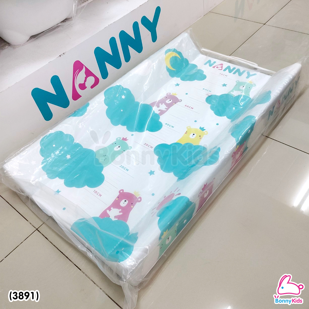 (3891) NANNY (แนนนี่) Baby Diaper Changing Pad เบาะรองเปลี่ยนผ้าอ้อม รุ่น PREMIUM ขนาด 47 x 80 x 11.5 CM.