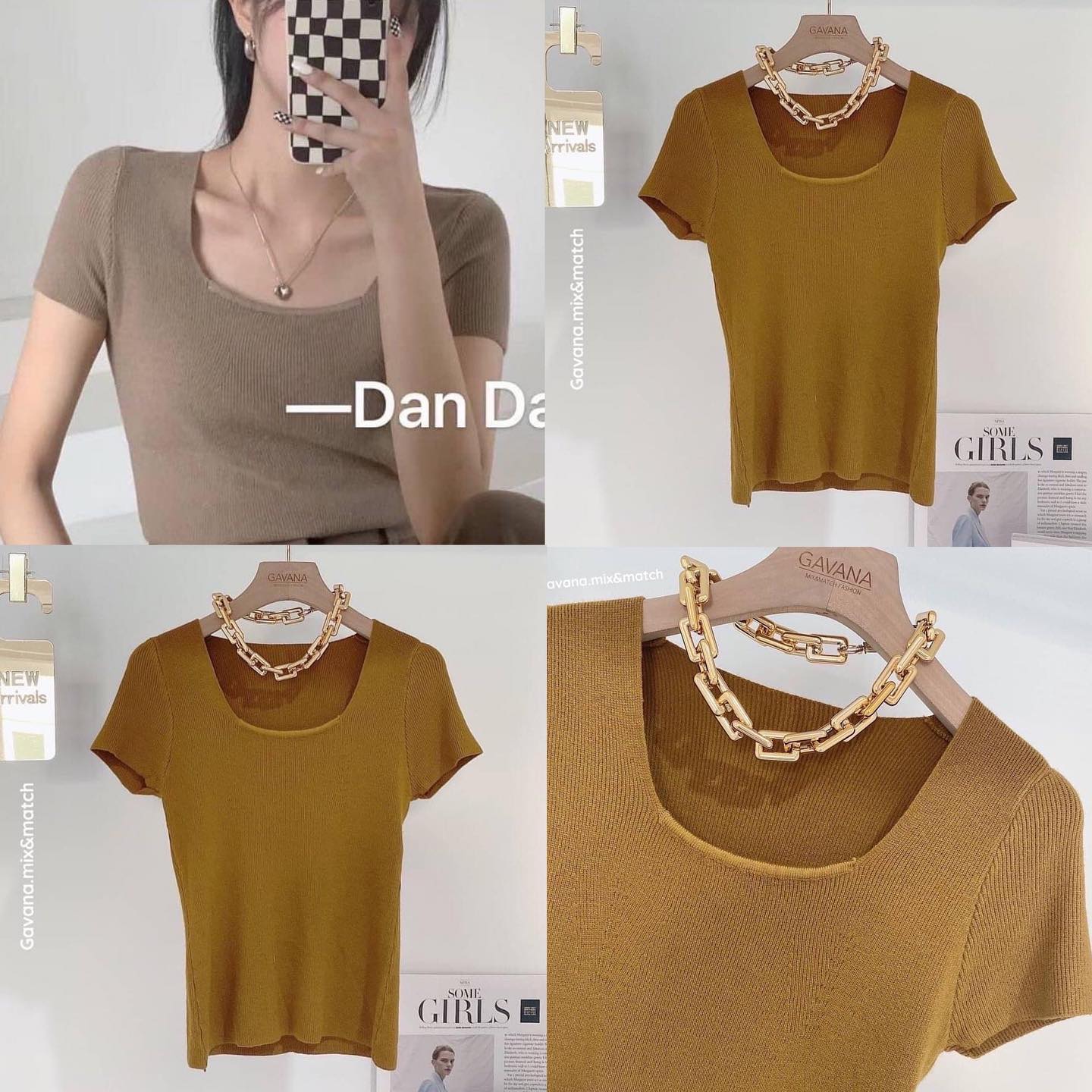 เสื้อไหมพรมคอเหลี่ยม เนื้อผ้านุ่มใส่สบายมากค่า : สินค้าคุณภาพ (พร้อมส่ง)