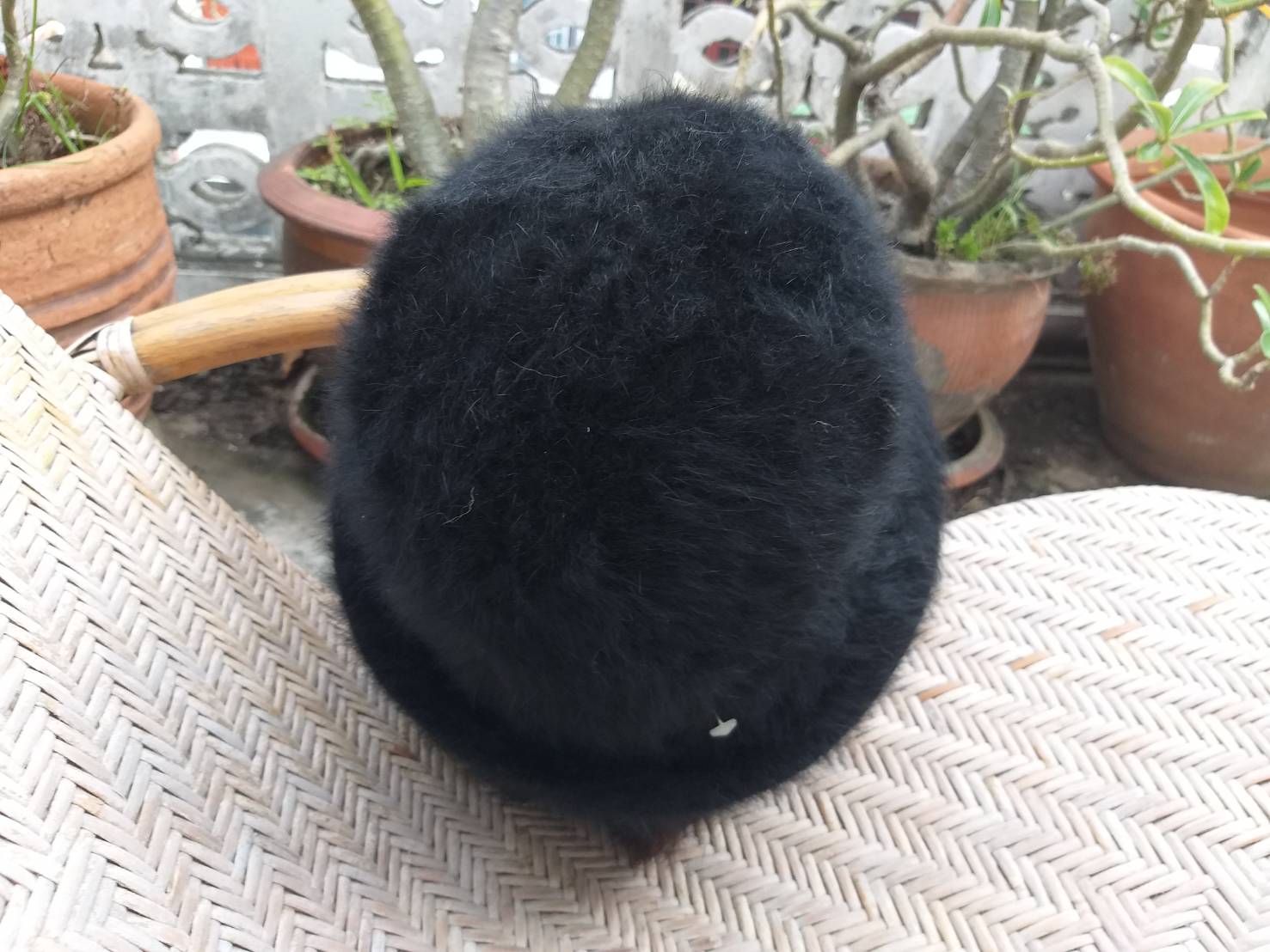 หมวกบักเก็ตขนกระต่ายแท้ ใส่อุ่น กันแดดด้วย