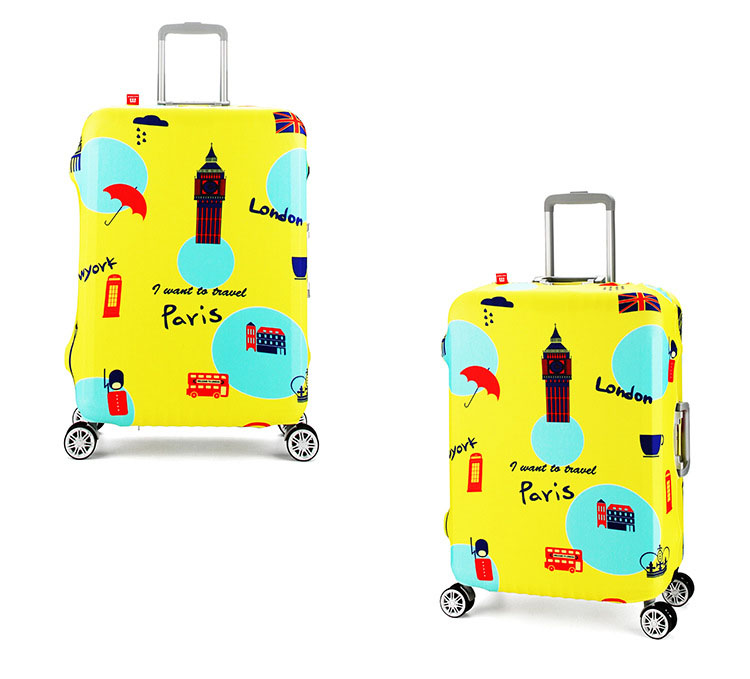 (ผ้ายืด พิมพ์ลาย ขนาด XL) ผ้าคลุมกระเป๋าเดินทาง ขนาด 29 - 32 นิ้ว มี 10 ลาย 10 แบบให้เลือก