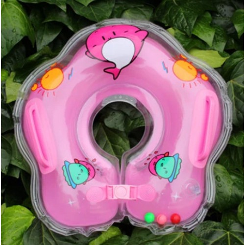 ห่วงยางสวมคอว่ายน้ำ สำหรับทารก ยี่ห้อ ABC ลายปลาโลมา