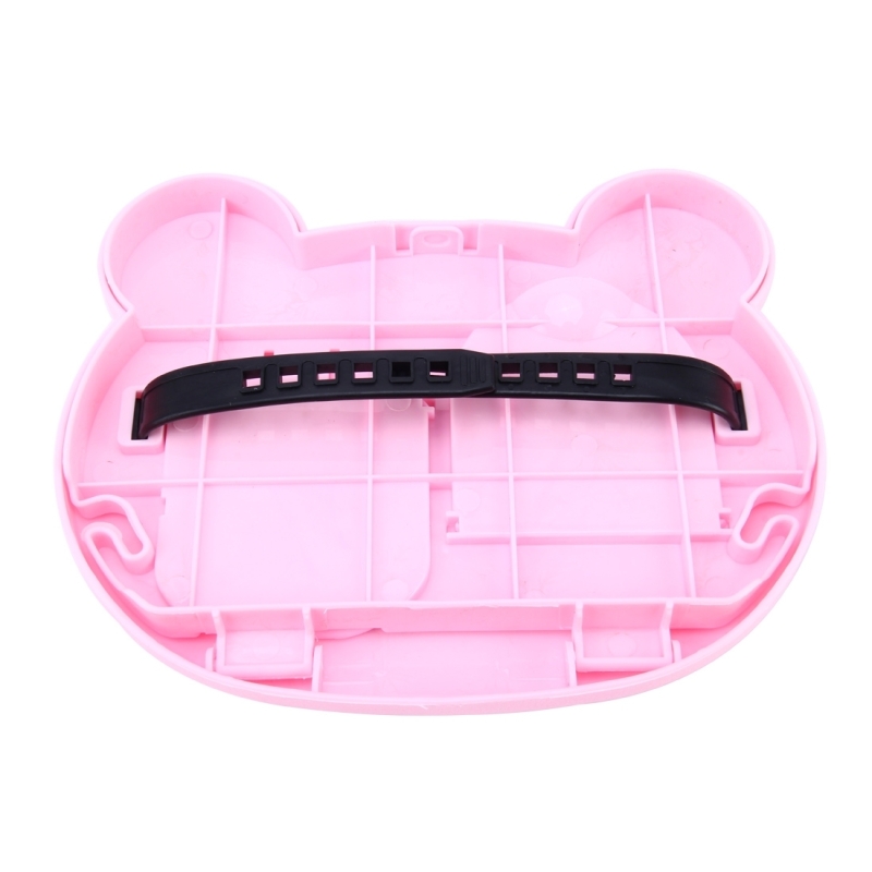 ถาดวางอาหารในรถ โต๊ะกินข้าวในรถยนต์ ถาดอาหารที่กินข้าวในรถ พับเก็บได้ ลายการ์ตูนน่ารัก วางแก้ว ขวดน้ำได้