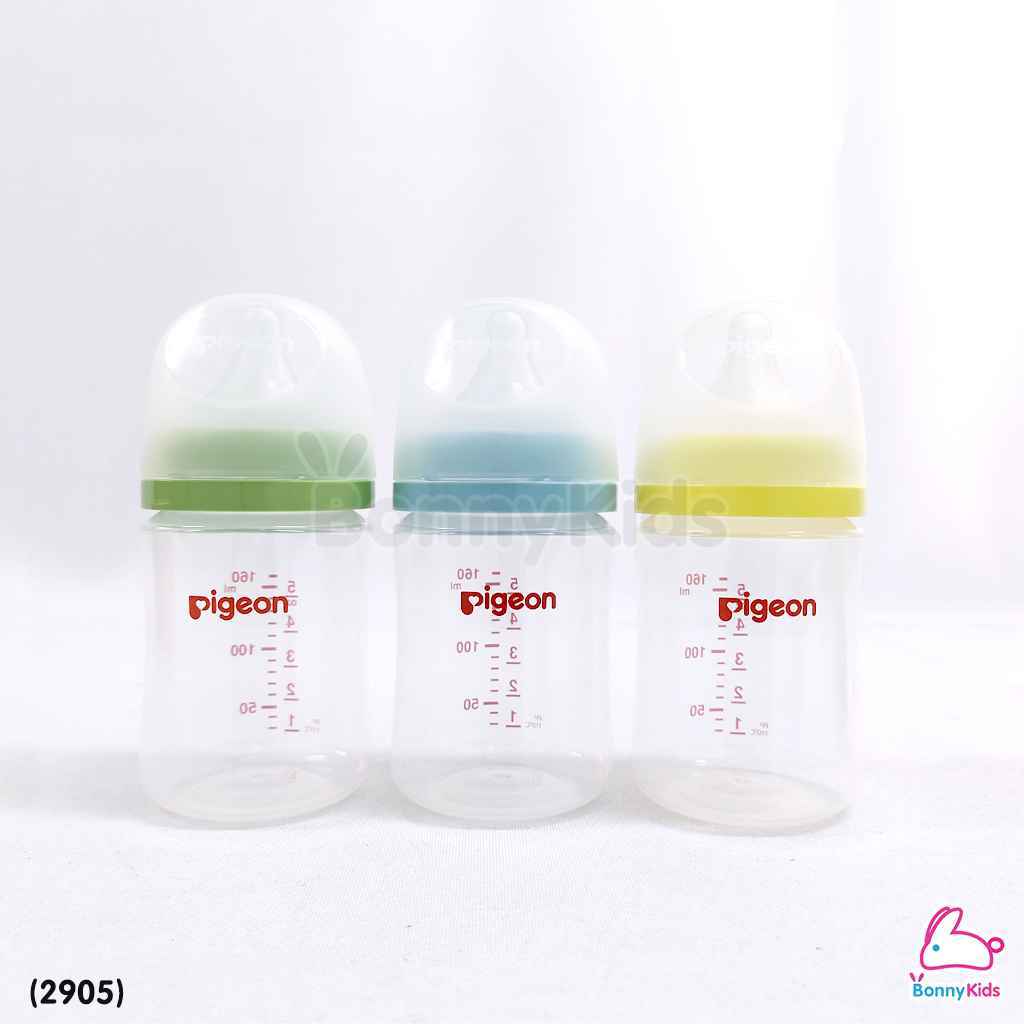 Pigeon (พีเจ้นท์) SofTouch Peristaltic ขวดนมเสมือนการให้นมมารดา ขวดคอกว้าง (แรกเกิด-6เดือนขึ้นไป)