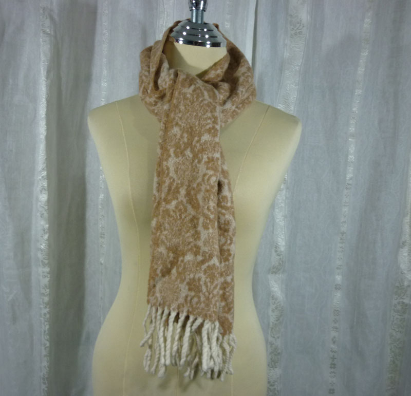 ผ้าพันคอ 100% wool เนื้อหนา สวยและอุ่นมาก