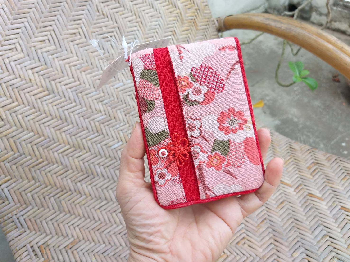 กระจกพับตั้งได้ บุผ้ากิโมโนลายดอกซากุระ สวยมากกก