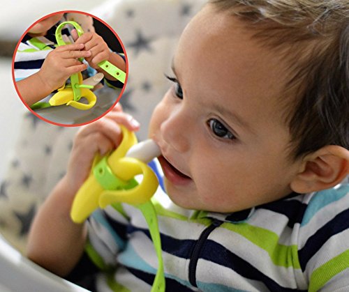 สายคล้องยางกัด สายห้อยจุกดูดผลไม้ สายคล้องจุกหลอก ซิลิโคน JJOVCE คล้องของเล่น/จุกหลอก/ขวดน้ำ เอนกประสงค์