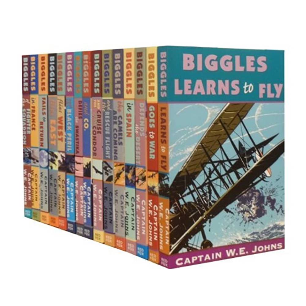 Captain W. E. Johns : BIGGLES 15 Book Collection from Red Fox : Adventures of James Bigglesworth : เซตหนังสือบีกเกิล 15 เล่ม เหมาะกับเด็ก 9+