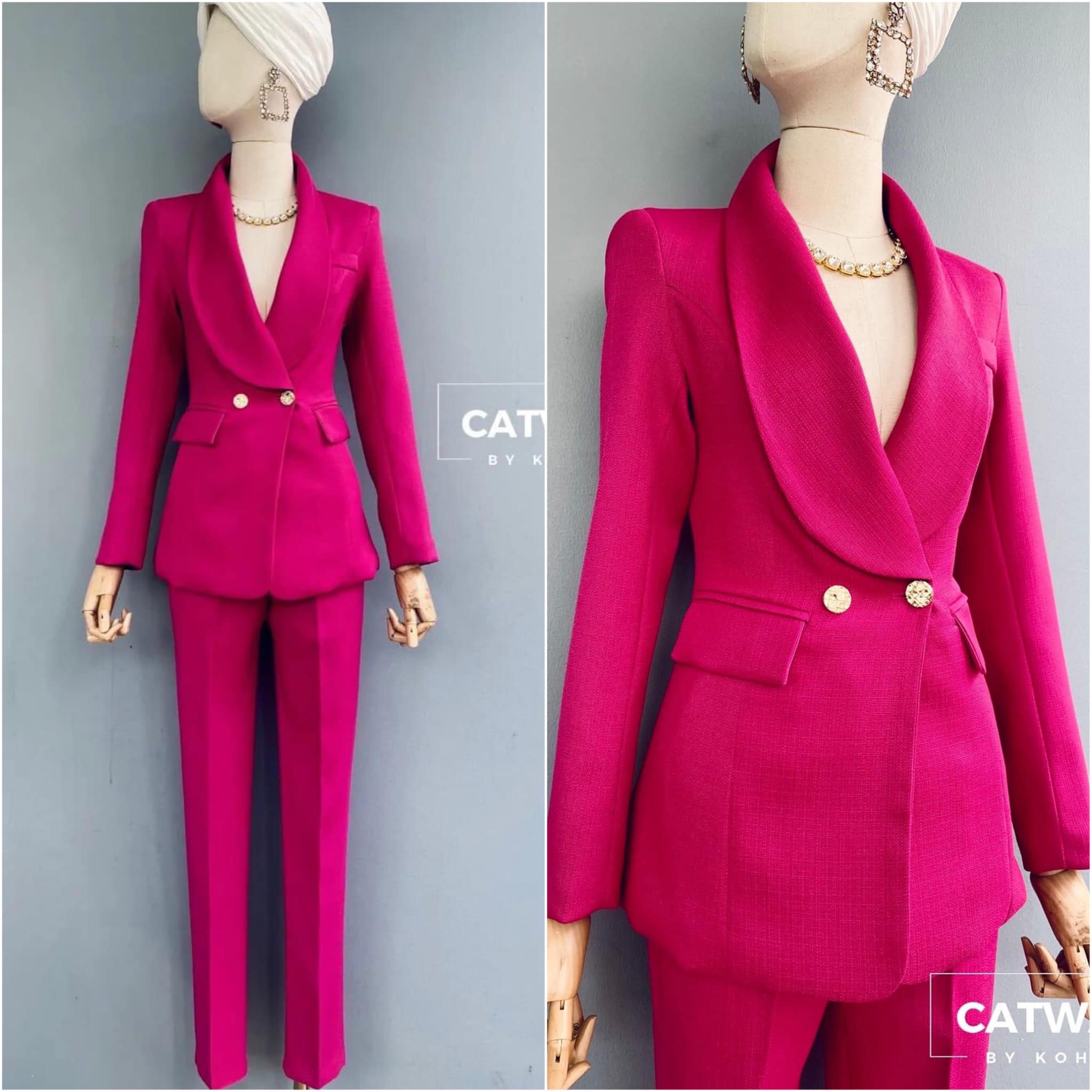 เซตเบลเซอร์คอกล้วย+กางเกงขายาวทรงสวย เนื้อผ้าสวยมาก เป็นผ้าลายทอ ตัวเบลเซอร์เป็น ทรงเข้ารูป สินค้าคุณภาพ (พร้อมส่ง)