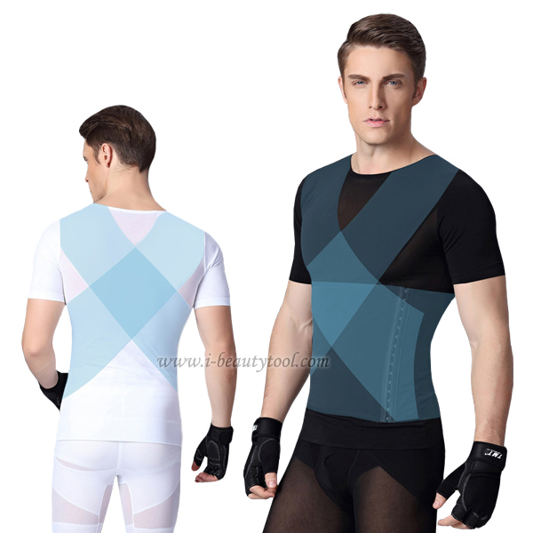 ชุดกระชับสัดส่วนชาย เสื้อเก็บพุง เก็บอก แขนสั้น รุ่น X-Clusive