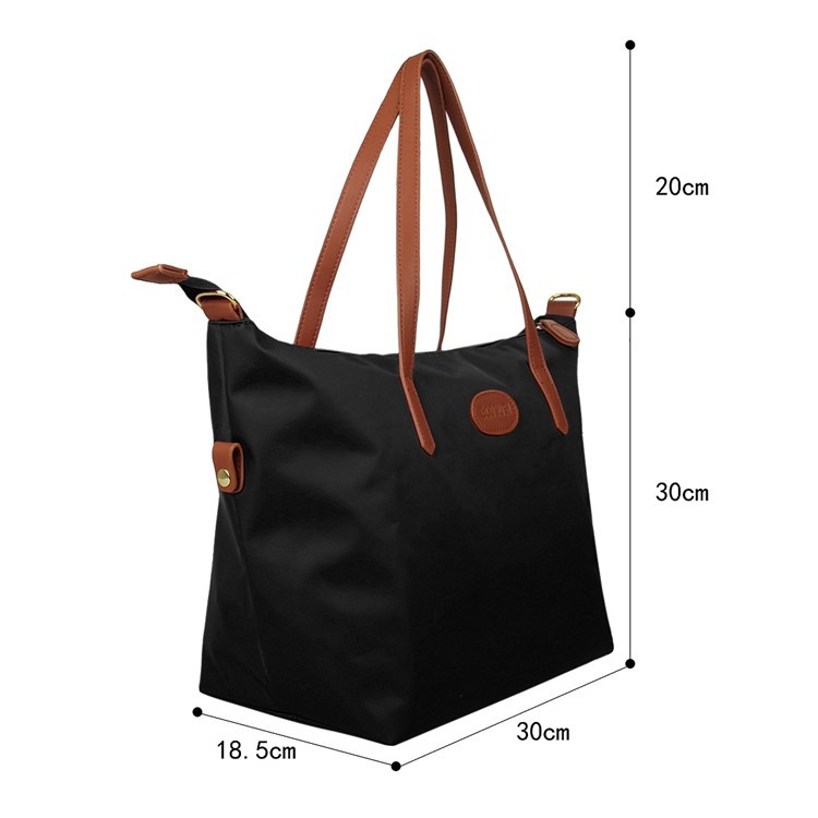 Ecosusi กระเป๋าโท้ทแฟชั่น ผลิตจากไนล่อน น้ำหนักเบา กันน้ำ คุณภาพสูง