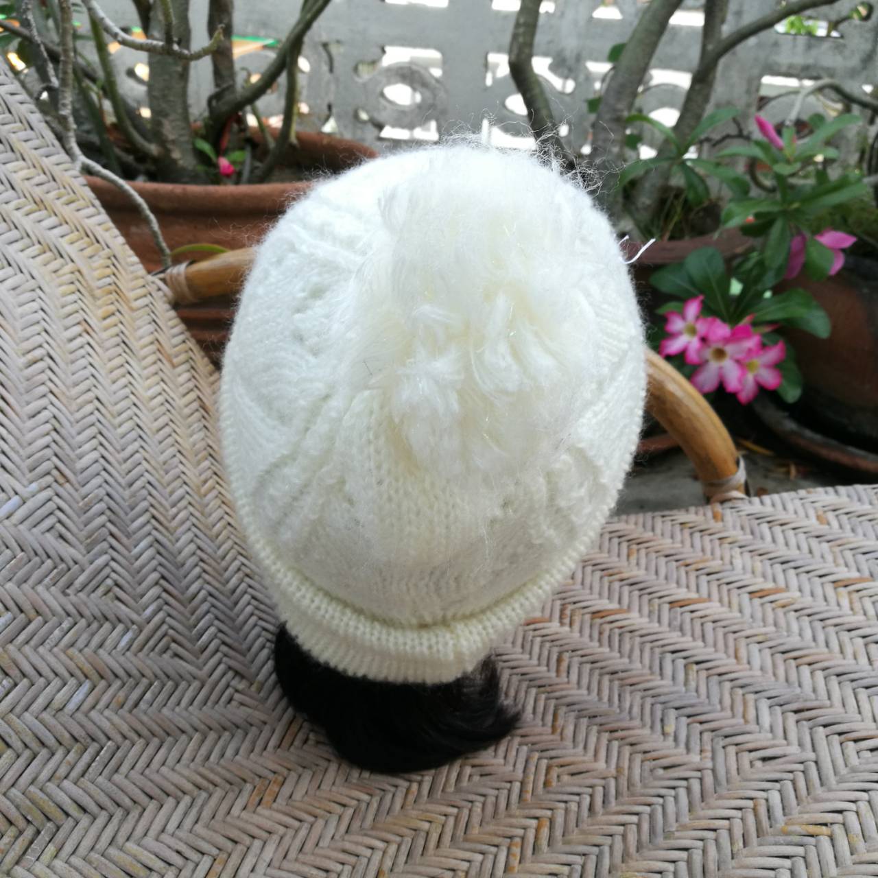 หมวกไหมพรมไหมกลิตเตอร์ สวยมาก (ของใหม่)