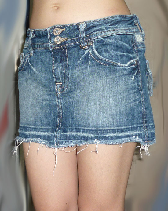 #1กระโปรงยีนส์แบรนด์ห้าง ยีนส์แท้ แต่งสวยมาก 31-35-10.5