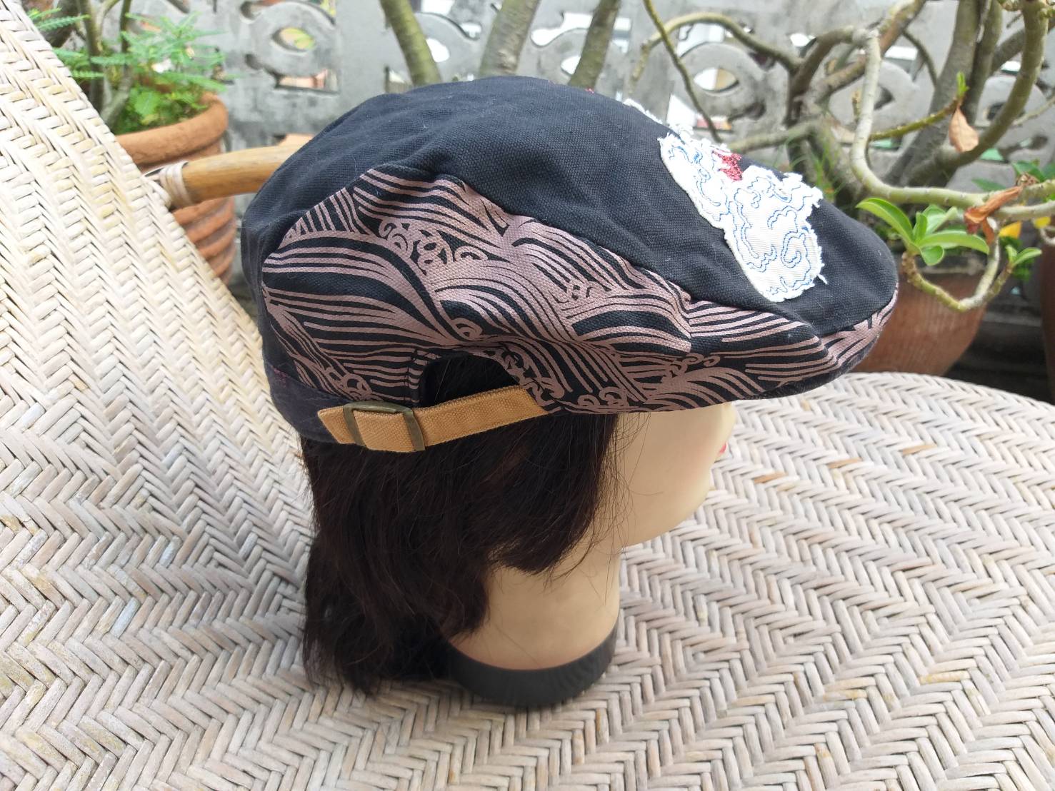 หมวกติงลี่ หมวก flat cap ลายมังกรเก๋มาก