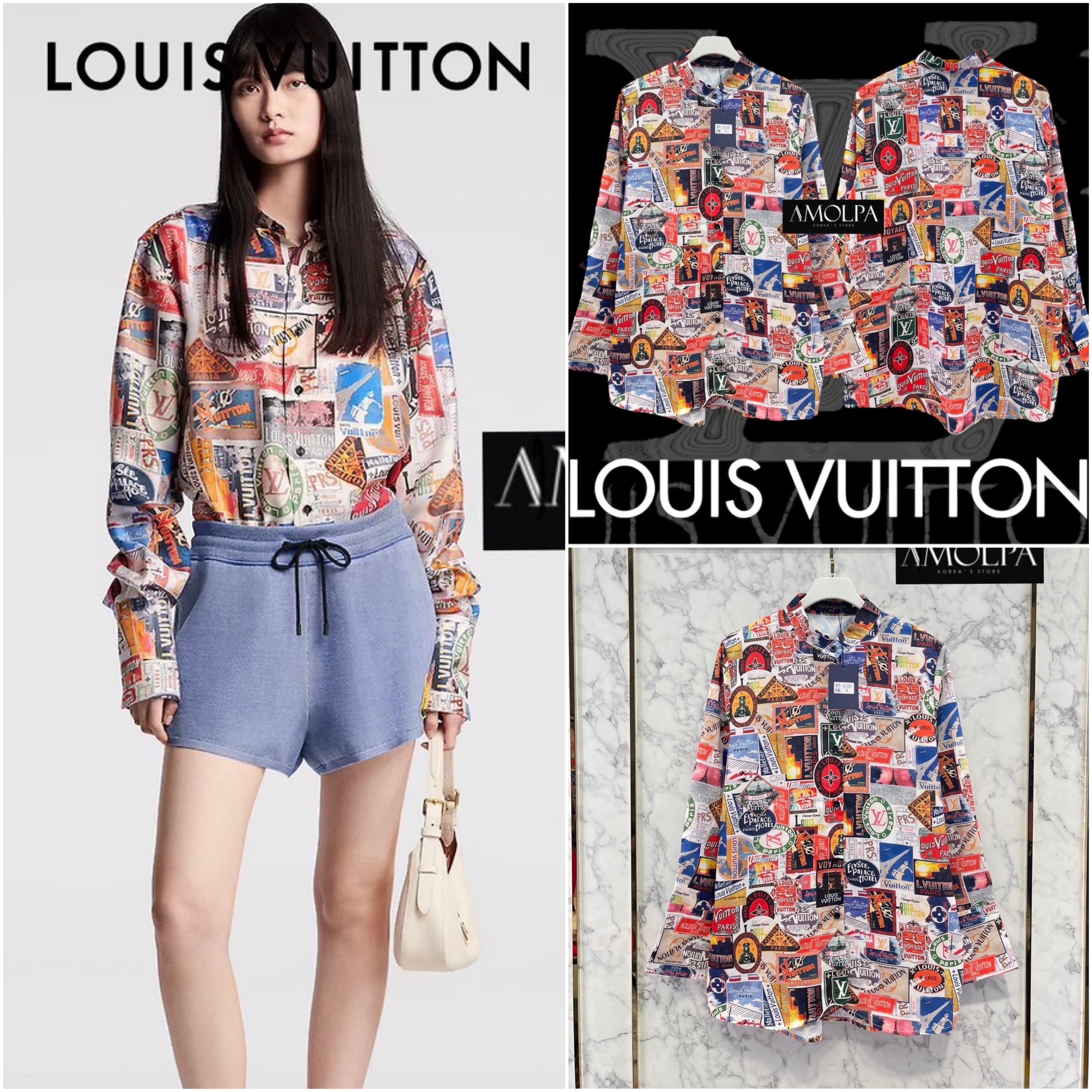 SHIRT LV คอลเลคชั่นใหม่ งานสวยม๊ากกกก ใส่สบาย : สินค้าคุณภาพ (พร้อมส่ง)
