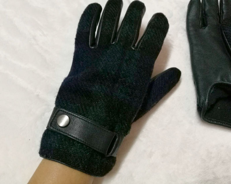ถุงมือหนัง ขนสัตว์หนา อุ่นถึงติดลบ ไซด์ M-L