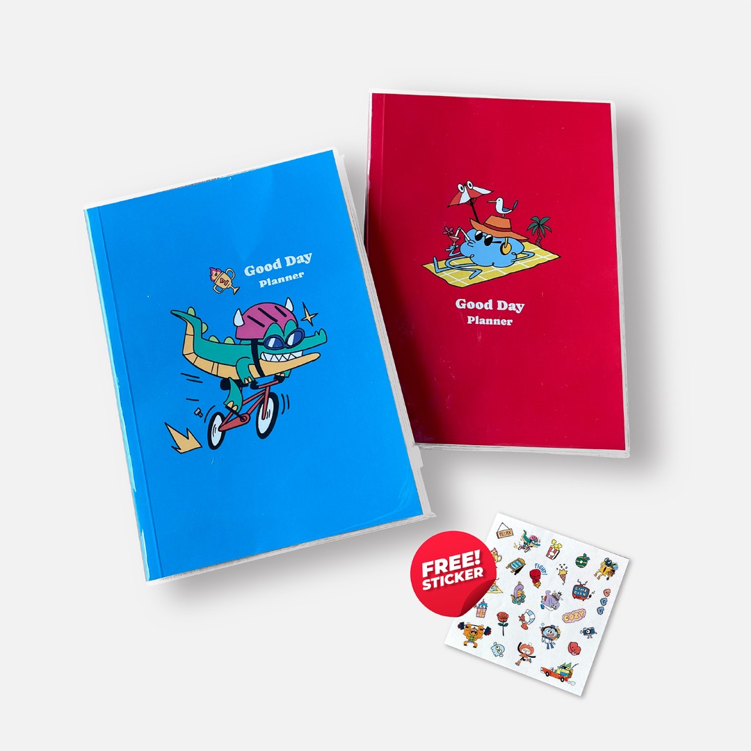 ดั๊บเบิ้ล เอ สมุดบันทึกปกพลาสติก ลายจอยแก๊ง