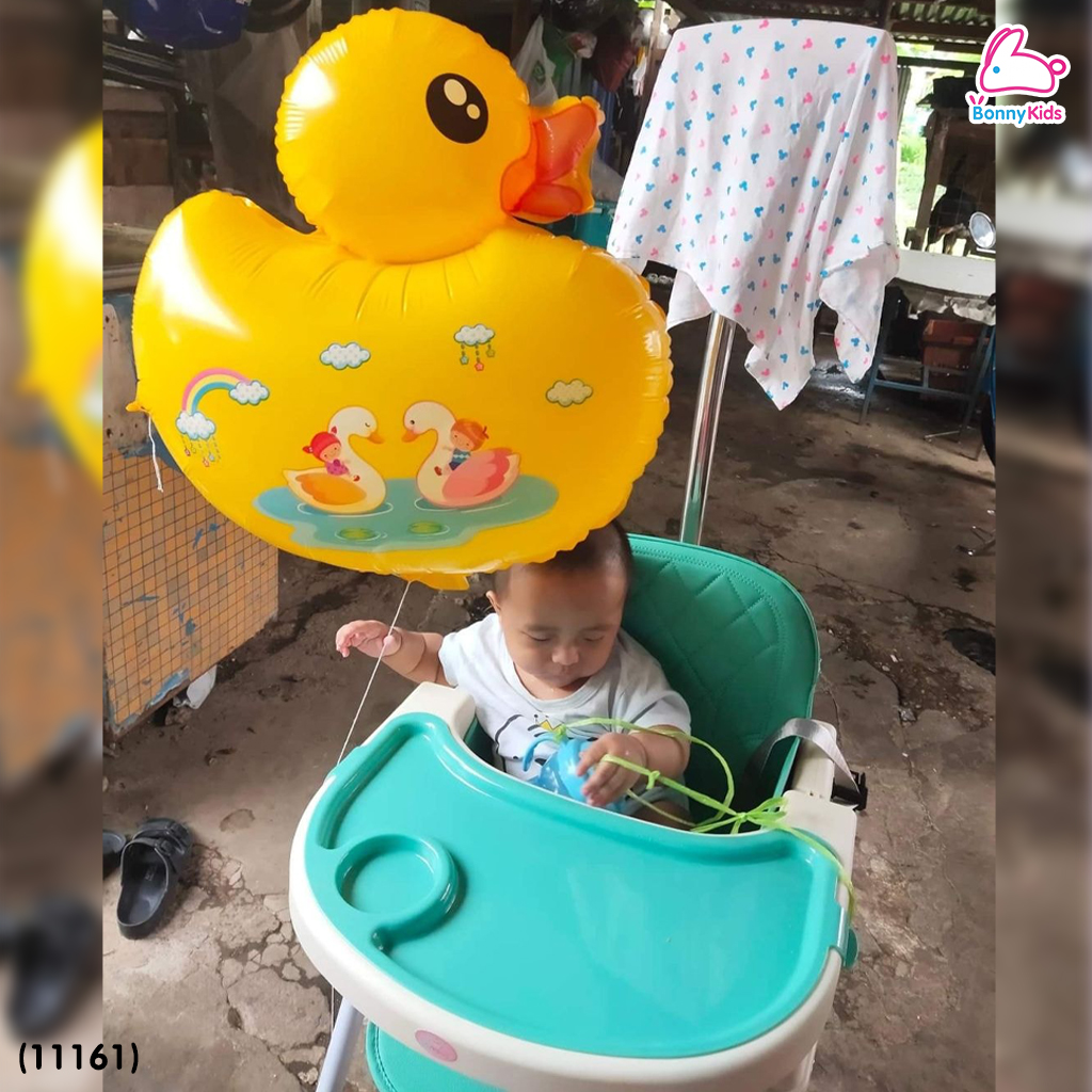 (11161) Baby Chair เก้าอี้ทานเข้าเด็ก 5 in 1 รุ่นใหม่ มีด้ามจับเข็น ปรับรูปแบบการใช้งานได้