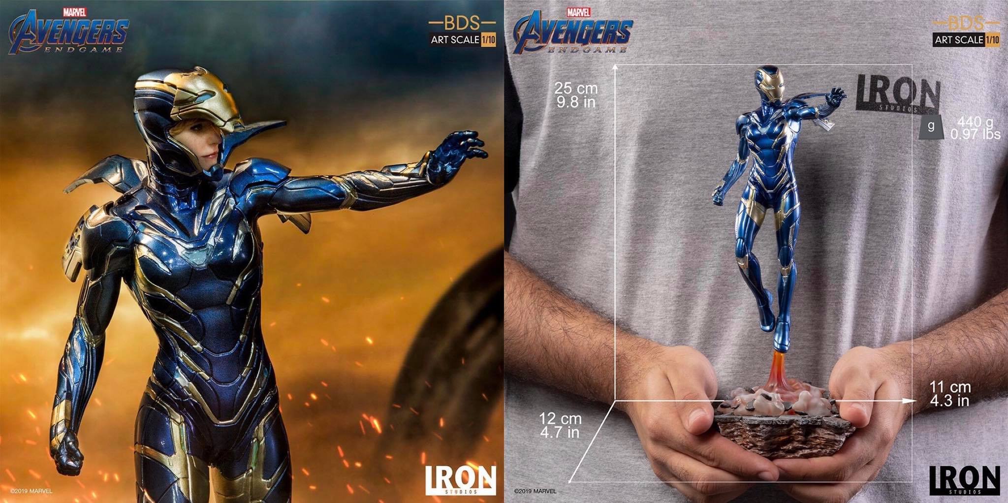 พร้อมส่ง Pepper Potts in Rescue Suit: Avengers Endgame BDS 1/10Scale Statue by Iron Studios