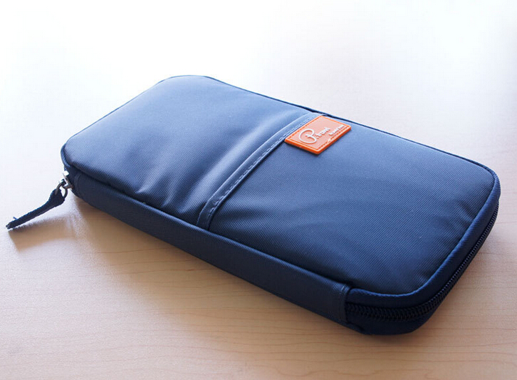 กระเป๋าใส่พาสปอร์ต กระเป๋าใส่หนังสือเดินทาง ใส่เอกสารสำคัญ ช่องเยอะ มีสายคล้องมือ พกพาสะดวก ผลิตจากไนล่อนกันน้ำ คุณภาพดี