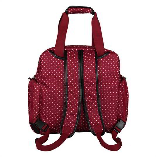 Ecosusi กระเป๋าคุณแม่ กระเป๋าสัมภาระคุณแม่ กระเป๋าแม่ลูกอ่อน ใช้ได้ 3 แบบ ใบใหญ่ ทนทาน ช่องใส่ของเยอะ (Red)