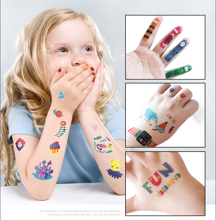 Tattoo รูปลอก ติดผิวหนังและเล็บสำหรับเด็ก Joan Miro – Tattoo and Nail Sticker For Girls/Boys