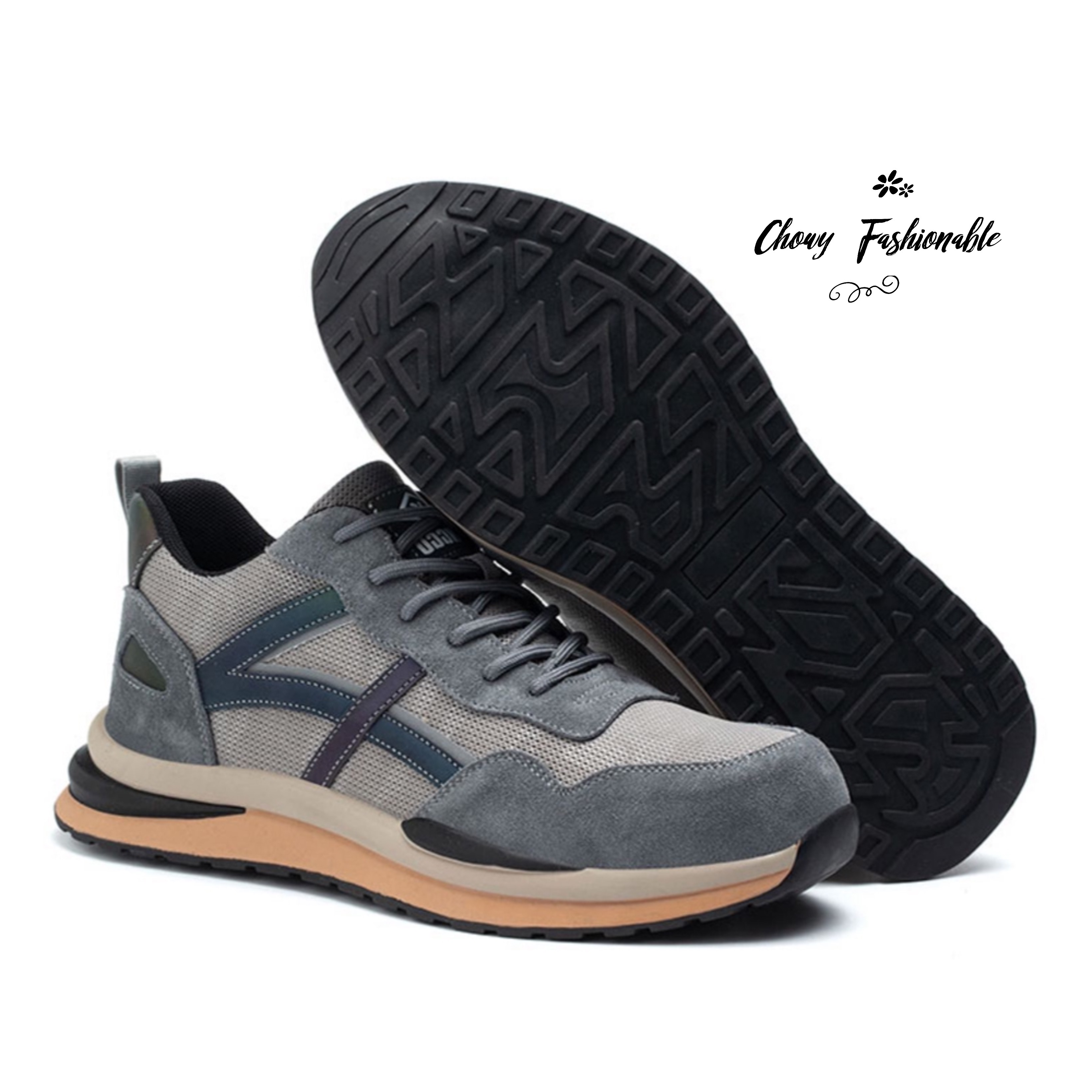 รองเท้าเซฟตี้แฟชั่น 37-45 Safety Composite Toe รองเท้าเซฟตี้ ผ้าใบเซฟตี้ KR1139