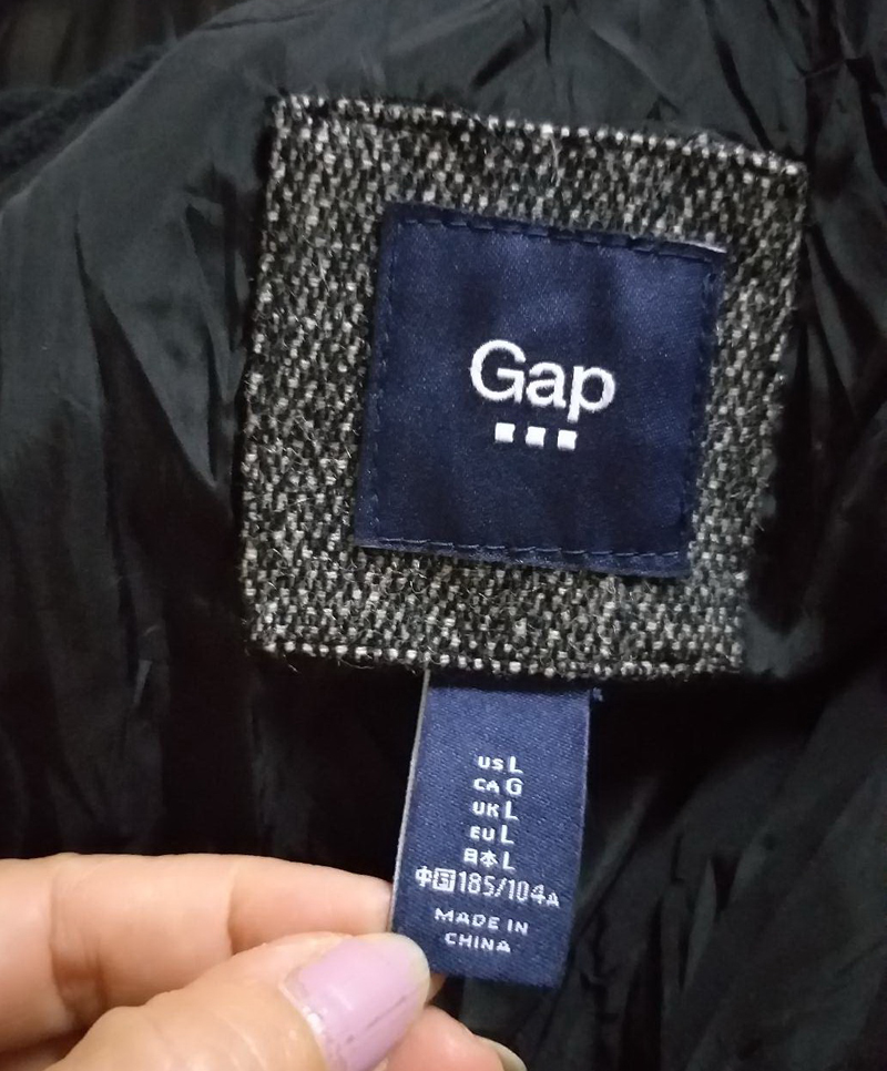 โค้ทขนเป็ด ผ้าขนสัตว์ GAP อก48 อุ่นติดลบ