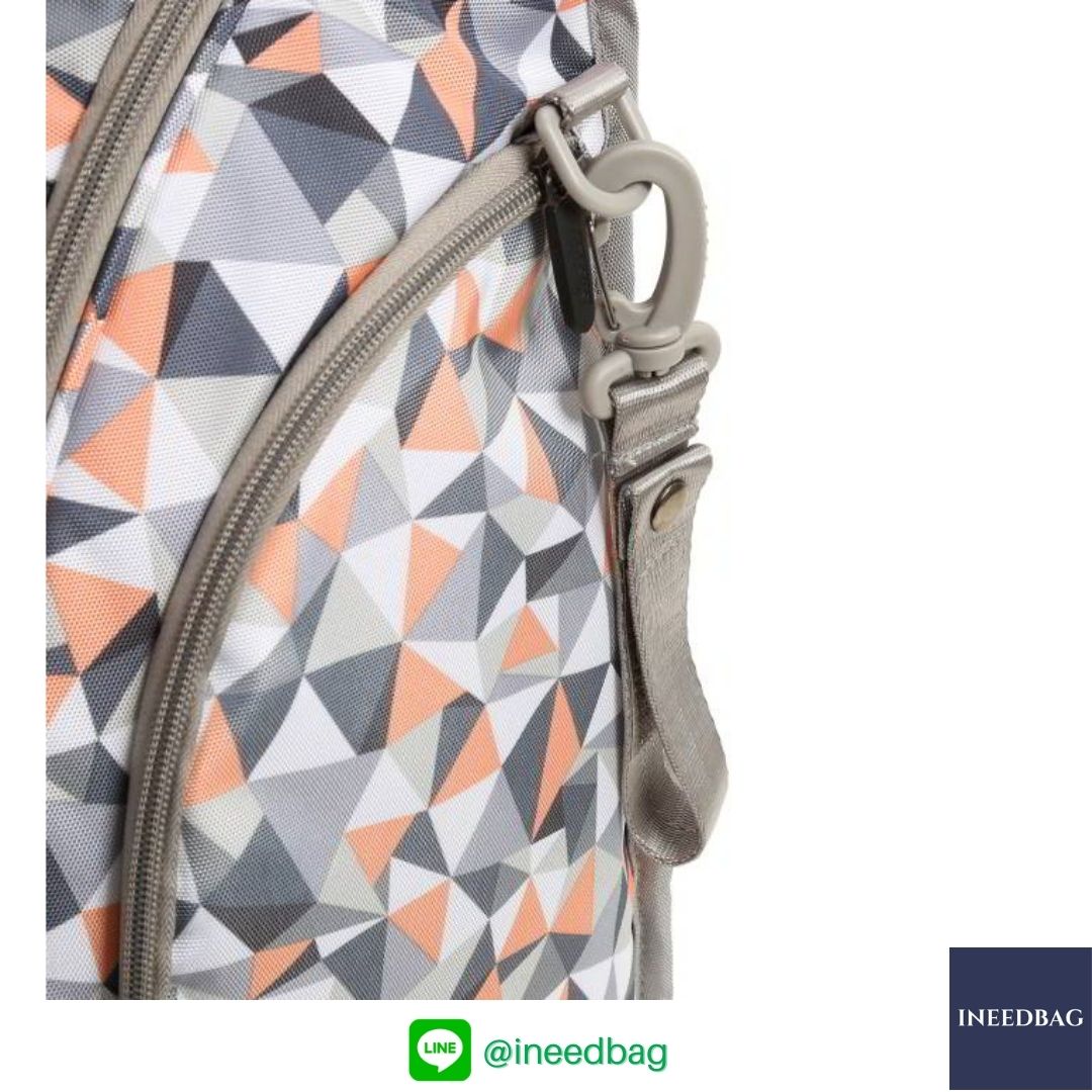 Ecosusi กระเป๋าคุณแม่ กระเป๋าสัมภาระคุณแม่ กระเป๋าแม่ลูกอ่อน แบบเป้ มาพร้อมแผ่นรองเปลี่ยนผ้าอ้อม, สายคล้องรถเข็น, ช่องเก็บความร้อน-เย็น, ช่องเก็บทิชชู่เปียก (Light Orange)